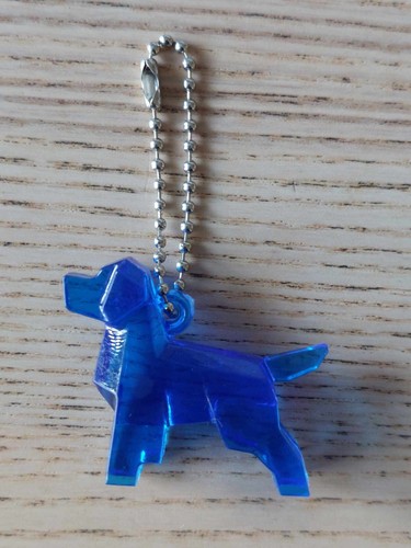 Plastic dog keychains various - dog,