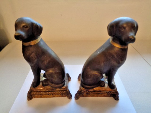 Vintage pair labrador - pair,