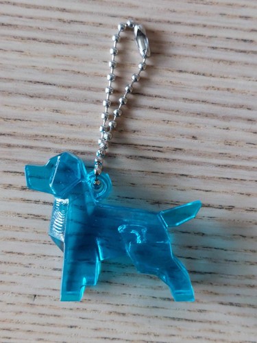 Plastic dog keychains various - dog,