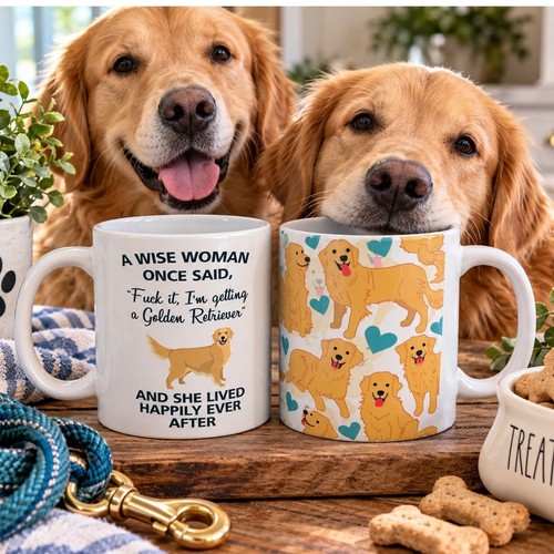 Golden retriever coffee mug - retriever,