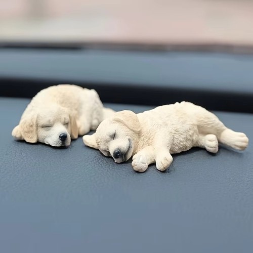 Dog toy figure - dog, car