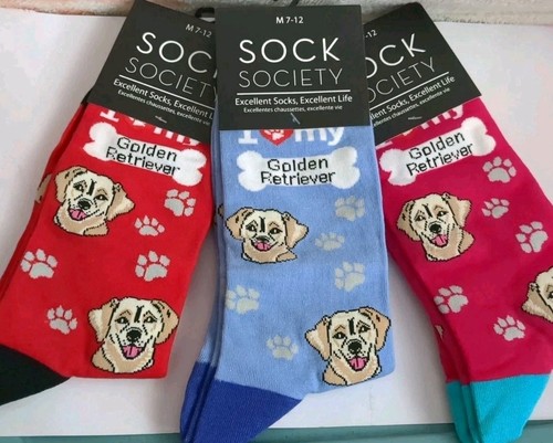 Golden retriever dog socks - retriever,