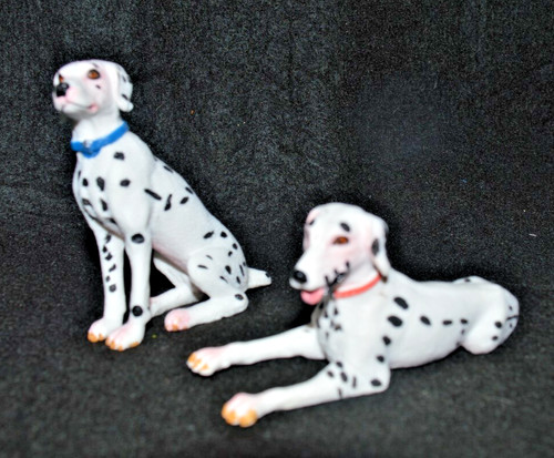 Pair dalmatian dog - pair,