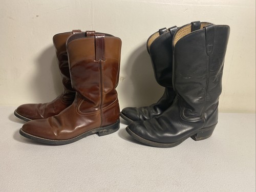 Pair men cowboy boots - 2, men's