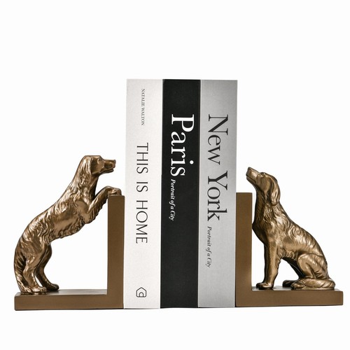 Pair dog bookends - pair,