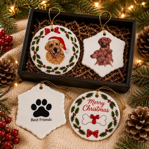 Set porcelain dog - 2,